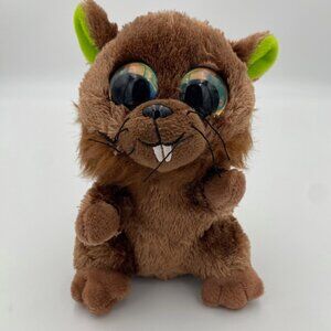 Lumo Stars Porri Beaver Plush 6" Stuffed Animal Toy Brown Cutie Glossy Big Eyes